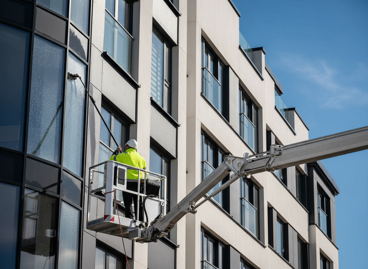 Commercial gutter and window cleaning for offices and apartment buildings in Dublin